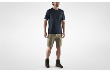 Image of Fjallraven Abisko Mesh Short Sleeve T-Shirt - Mens, Dark Navy, Large, F87198-555-L