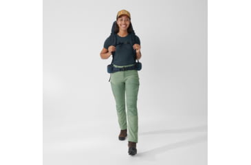 Image of Fjallraven Abisko Midsummer Trousers - Womens, Jade Green/Patina Green, 46, F89827-613-614-46