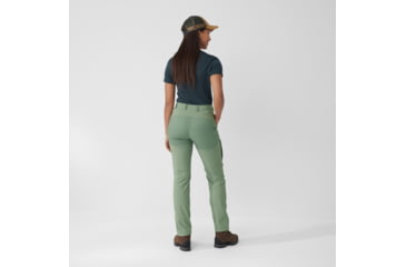 Image of Fjallraven Abisko Midsummer Trousers - Womens, Jade Green/Patina Green, 46, F89827-613-614-46