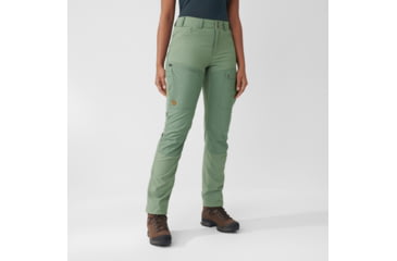 Image of Fjallraven Abisko Midsummer Trousers - Womens, Jade Green/Patina Green, 46, F89827-613-614-46
