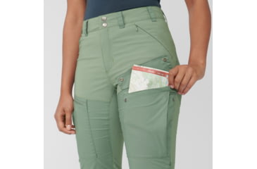 Image of Fjallraven Abisko Midsummer Trousers - Womens, Jade Green/Patina Green, 46, F89827-613-614-46
