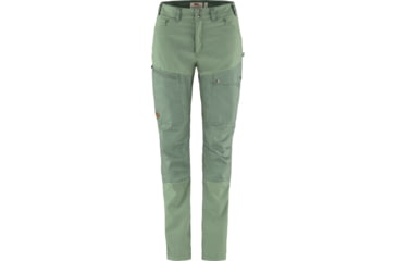 Image of Fjallraven Abisko Midsummer Trousers - Womens, Jade Green/Patina Green, 46, F89827-613-614-46