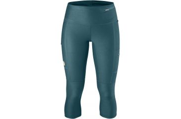 Image of Fjallraven Abisko Trekking 3/4 Tights - Women's-Glacier Green-Medium