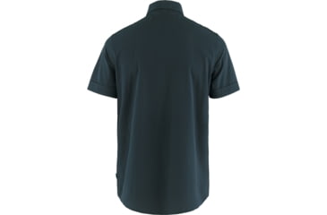 Image of Fjallraven Abisko Trekking Short Sleeve Shirt - Mens, Dark Navy, Small, F87939-555-S