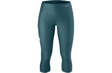 Image of Fjallraven Abisko Trekking Tights 3/4 Tights Womens, Glacier Green, XXL F89781-646-XXL