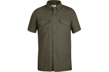 Image of Fjallraven Abisko Vent Short Sleeve Shirt - Men's-Tarmac-X-Large