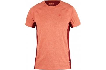 Image of Fjallraven Abisko Vent T-Shirt - Men's-Flame Orange/Deep Red-Small