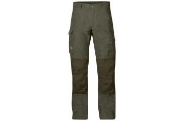 Image of Fjallraven Barents Pro Trousers - Mens-Tarmac/Dark Olive-Raw Length-EU 56
