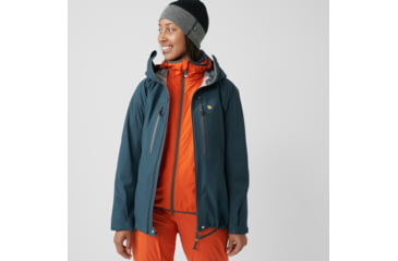 Image of Fjallraven Bergtagen Eco-Shell Jacket - Womens, Mountain Blue, Extra Small, F86631-570-XS