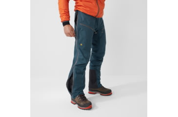 Image of Fjallraven Bergtagen Eco-Shell Trousers - Mens, Mountain Blue, 56, F86622-570-56