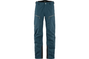 Image of Fjallraven Bergtagen Eco-Shell Trousers - Mens, Mountain Blue, 56, F86622-570-56