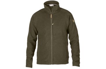 Image of Fjallraven Buck Fleece - Mens-Dark Olive-Medium