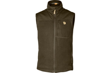 Image of Fjallraven Buck Fleece Vest - Mens, Dark Olive, 3XL, F81727-633-XXXL