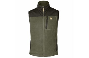 Image of Fjallraven Buck Fleece Vest - Mens, Laurel Green/Deep Forest, Extra Large, F81727-625-662-XL