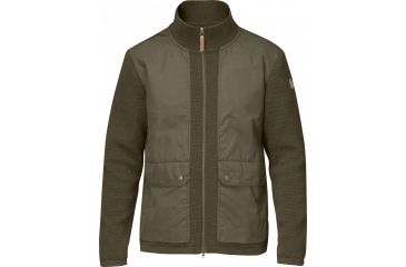 Image of Fjallraven Cardigan No. 4 - Men's-Dark Olive-Small