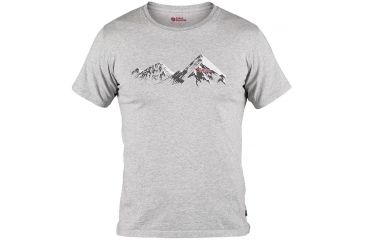 Image of Fjallraven Classic Mountain T-Shirt - Men's-Grey-XX-Large