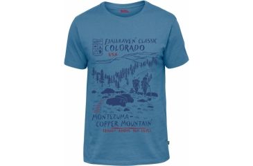 Image of Fjallraven Classic US T-Shirt Mens, Azure Blue, XS F81945-517-XS