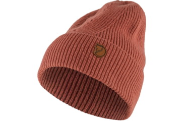 Image of Fjallraven Directional Rib Beanie, Terracotta Pink, One Size, F78143-306-OS