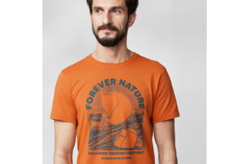 Image of Fjallraven Equipment T-Shirt - Mens, Sunset Orange, Medium, F86976-207-M