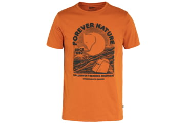 Image of Fjallraven Equipment T-Shirt - Mens, Sunset Orange, Medium, F86976-207-M
