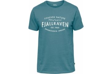 Image of Fjallraven Est. 1960 T-Shirt Mens, Lagoon, XS F81946-506-XS