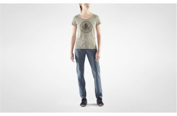 Image of Fjallraven Fikapaus T-Shirt - Womens, Light Olive/Melange, Medium, F83512-622-999-M