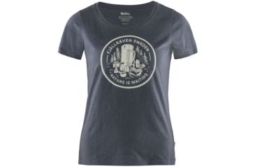 Image of Fjallraven Fikapaus T-Shirt - Womens, Navy, Large, F83512-560-L
