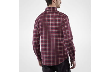 Image of Fjallraven Fjallim Shirt Long Sleeve - Mens, Dark Garnet, Large, F82995-356-L