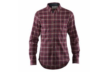 Image of Fjallraven Fjallim Shirt Long Sleeve - Mens, Dark Garnet, Large, F82995-356-L