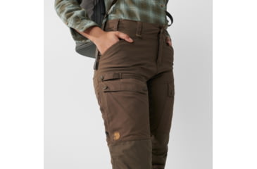 Image of Fjallraven Forest Hybrid Trousers - Womens, Dark Olive, 36, Long, F86370-633-36/L