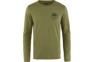 Image of Fjallraven Forever Nature Badge Long Sleeve - Mens, Caper Green, Extra Large, F87303-677-XL