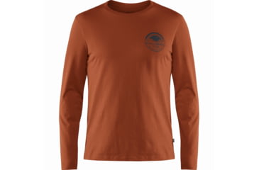 Image of Fjallraven Forever Nature Badge LS T-Shirt - Mens, Autumn Leaf, Extra Small, F87303-215-XS
