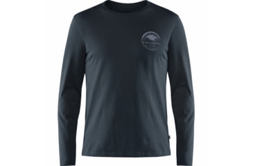Image of Fjallraven Forever Nature Badge LS T-Shirt - Mens, Dark Navy, Extra Large, F87303-555-XL