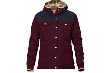 Image of Fjallraven Greenland No. 1 Down Jacket - Women's-Dark Garnet/Dark Navy-X-Small