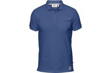 Image of Fjallraven Greenland Polo Shirt Mens, Deep Blue, L F81514-527-L