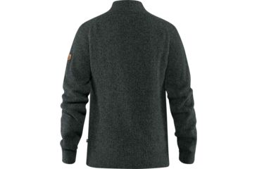 Image of Fjallraven Greenland Re-Wool Cardigan - Mens, Dark Grey, Medium, F87226-030-M