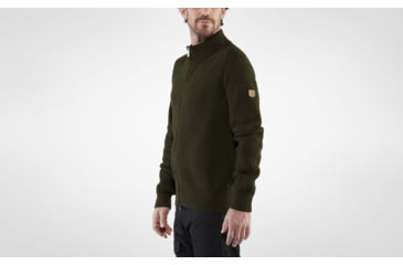 Image of Fjallraven Greenland Re-Wool Cardigan - Mens, Deep, 2XL, F87226-662-XXL