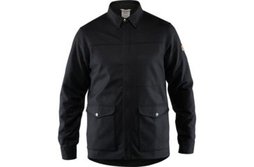 Image of Fjallraven Greenland Re-wool Shirt Jacket - Mens, Black, Extra Small, F82994-550-XS