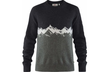 Image of Fjallraven Greenland Re-Wool View Sweater - Mens, Dark Grey, F87225-030-XL
