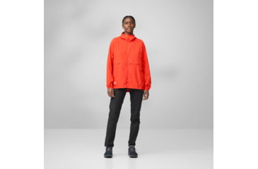 Image of Fjallraven High Coast Wind Hoodie - Womens, Flame Orange, Large, F14500153-214-L