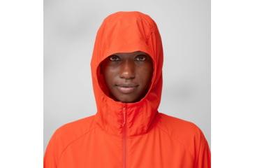 Image of Fjallraven High Coast Wind Hoodie - Womens, Flame Orange, Large, F14500153-214-L