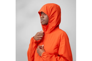 Image of Fjallraven High Coast Wind Hoodie - Womens, Flame Orange, Large, F14500153-214-L