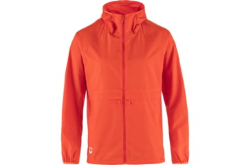 Image of Fjallraven High Coast Wind Hoodie - Womens, Flame Orange, Large, F14500153-214-L