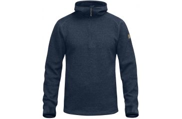 Image of Fjallraven High Coast Wool Hoodie - Men's-Navy-Small