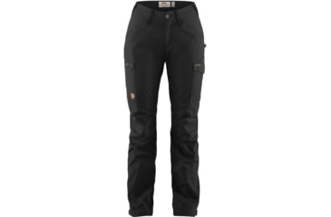 Image of Fjallraven Kaipak Trousers Curved - Womens, Black, US 4/EU 36, Regular Inseam, F89829-550-36