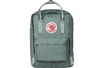 Image of Fjallraven Kanken Laptop 13in Backpack, Frost Green/Chess Pattern, One Size, F27171-664-904