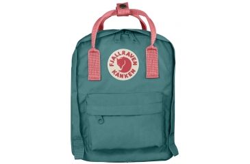 Image of Fjallraven Kanken Backpack - Kid's-Frost Green/Peach Pink-7 L