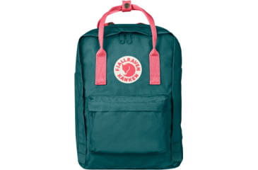 Image of Fjallraven Kanken 13 Inch Laptop Backpack, Frost Green/Peach Pink