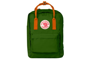 Image of Fjallraven Kanken 13 Inch Laptop Backpack, Leaf Green/Burnt Orange