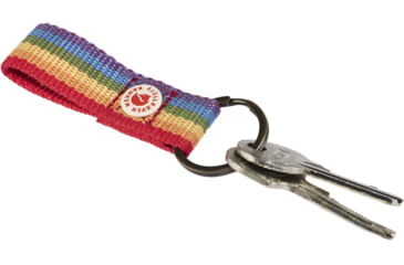 Image of Fjallraven Kanken Rainbow Keyring, Rainbow Pattern, One Size, F23622-907-One Size